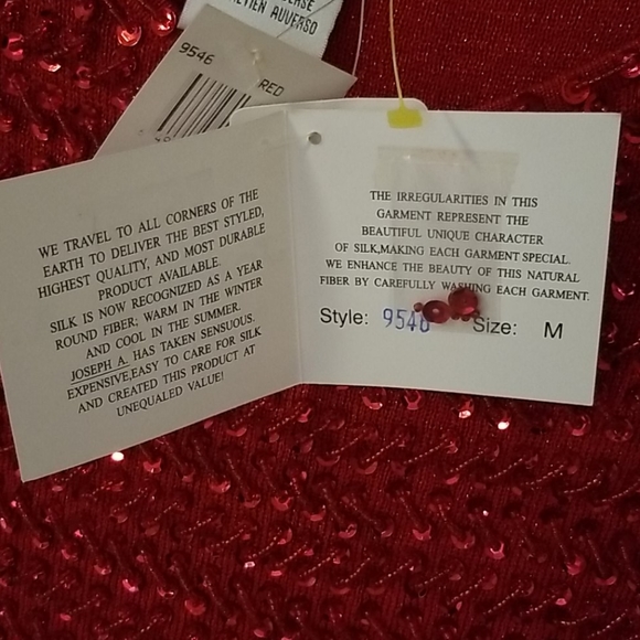 Ruby Red Sequin Camisole Medium - Picture 9 of 12